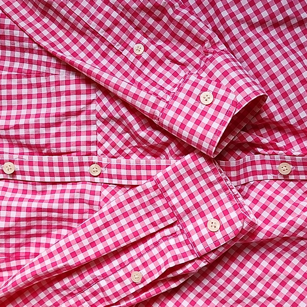 Lauren Ralph Lauren Pink Checkered Long Sleeve Dress - Picture 12 of 16